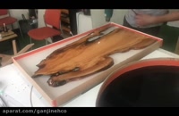 آموزش ساخت میز چوبی با استفاده از رزین