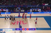 والیبال کانادا 0 - آمریکا 3