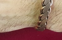 خرید ست دستبند مسی مردانه و زنانه بافت پهن jw12