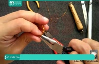 طریقه ساخت انگشتر مارپیچ زنانه با سیم مفتول