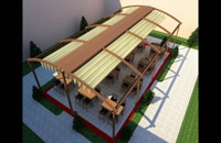 حقانی 09380039391-جدیدترین سیستم سقف متحرک کافه رستوران-زیباترین سقف بازشو حیاط رستوران بام