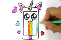آموزش نقاشی به کودکان | این قسمت نقاشی تلفن همراه