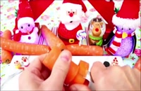 تزیین هویج به شکل درخت کریسمس