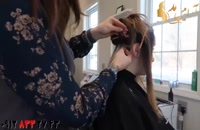 فیلم آموزش اکستنشن مو چسبی + زیباسازی مو