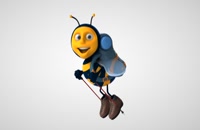 ویدیو فوتیج زنبور کارتونی