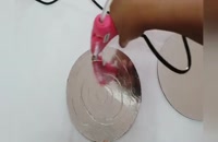 ساخت آینه تزیینی با قاشق یکبارمصرف