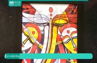 آموزش هنر ویترای روی شیشه ( زن آفریقایی )