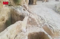 حوضچه های سنگی غار سنگ شکنان