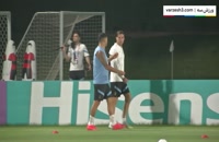 تمرینات تیم ملی اروگوئه پس از شکست مقابل پرتغال