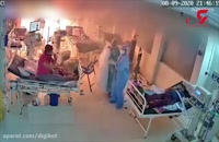 آتش سوزی در بخش آی سی یو بیماران کرونایی