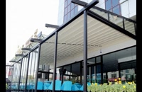 حقانی 09380039391-جدیدترین سقف اتوماتیک فودکورت-بهترین سایبان ریموتدار کافه رستوران