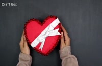 آموزش روش درست کردن جعبه قلبی برای هدیه