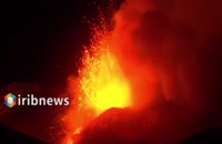 فوران کوه آتشفشان در ایتالیا