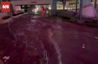 سیلاب در خیابان‌های لاس وگاس با ۲ کشته