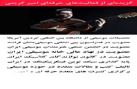بهترین استاد گیتار در اصفهان - گزیده فعالیت های حرفه ای امیر کریمی - رزومه حرفه ای