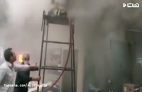 آتش سوزی در یک پاساژ بزرگ (تهران)