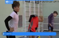والیبال به کودکان - تمرینهای قبل بازی و گرم کردن