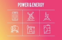 50 آیکون متحرک در زمینه نیرو و انرژی