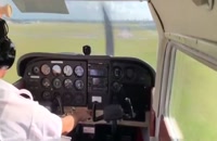 فیلم دلهره آور خروج هواپیما از باند