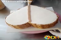 تزیین کیک به شکل سبد - کیک سبدی