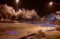 بارش برف پاییزی در فریدونشهر اصفهان