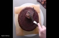 ایده های تزیین کیک شکلاتی آسان