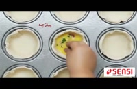 فیلم آموزشی تهیه بیسکوییت پنیری با تخم مرغ