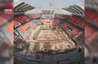 تایم‌لپس جمع‌آوری استادیوم خاطره‌انگیز «۹۷۴» قطر