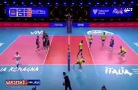 خلاصه بازی والیبال ایران - برزیل