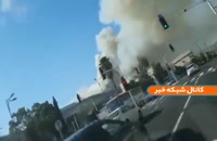 ویدیو آتش‌ سوزی گسترده - پایگاه نظامی رژیم صهیونیستی