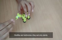 فیلم خمیر بازی کودکان آموزش ساخت زرافه