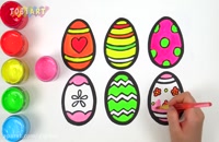 آموزش نقاشی به کودکان - تخم مرغ تزئینی برای سفره هفت سین