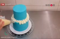 آموزش تزئین کیک عروسی