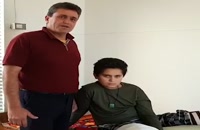 پسری که هنگام ضدعفونی معابر پایش را از دست داد