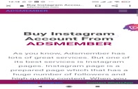 buy Instagram account cheap from the best website