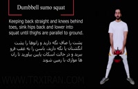 Dumbell sumo squat_سومو اسکوات با دمبل