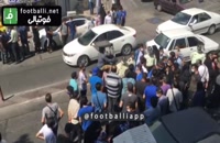 تجمع هواداران تیم استقلال مقابل باشگاه