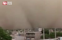 طوفان شدید گردوخاک در ایرانشهر