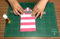آموزش ویدیویی ساخت پاکت کادویی زیبا با مقوا برای هدیه دادن