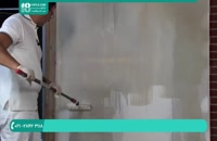 روش صاف کردن دیوار کاذب با استفاده از پلیمر