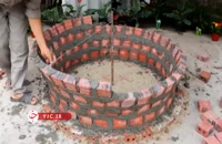 طریقه ساخت حوض فواره دار در حیاط خانه