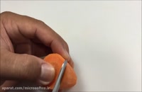 آموزش میوه آرایی - طرح گل با هویج