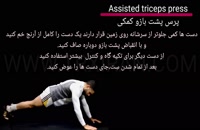 Assisted triceps press_پرس پشت بازو کمکی