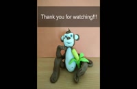 فیلم خمیر بازی کودکان آموزش ساخت میمون
