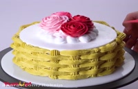 تزیین کیک میوه ای: طرز تهیه و تزیین کیک زیبا
