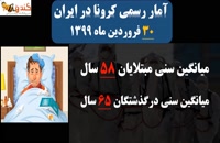 آمار کرونا در ایران شنبه 30 فروردین 99