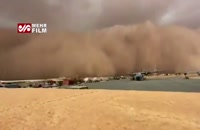تصویری وحشتناک از طوفان شن در آفریقا