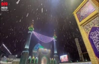 تصاویری از بارش برف در امامزاده صالح (ع)