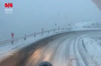 فیلمی از بارش برف در ارتفاعات طالقان