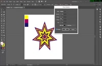 آموزش طراحی ستاره لایه لایه در Illustrator